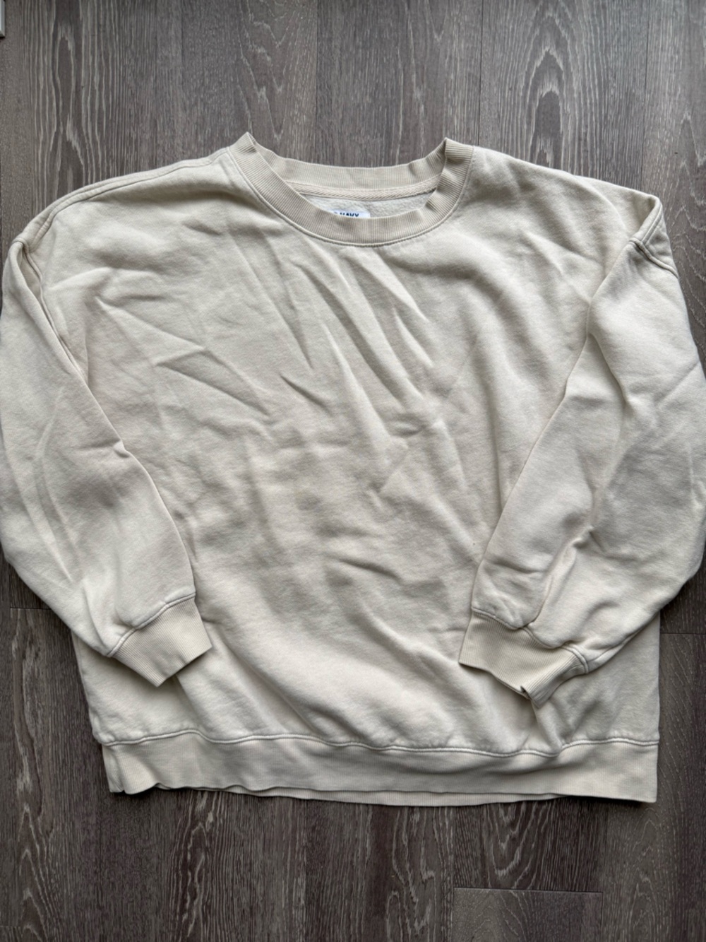 Old Navy Cream Crewneck Sweatshirt